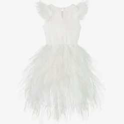 Girls White Swan Lake Costume Dress