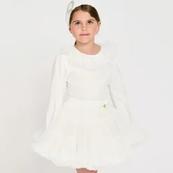 Girls White Tutu Skirt