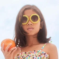 Girls Yellow Flower Sunglasses (UVA/UVB)