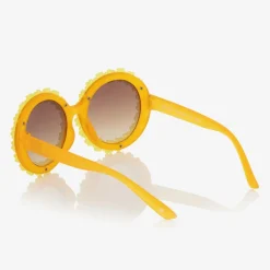 Girls Yellow Flower Sunglasses (UVA/UVB)