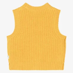Girls Yellow Knitted Wool Slipover