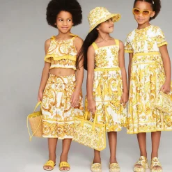 Girls Yellow Majolica Cotton Blouse