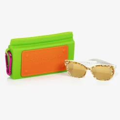 Girls Yellow Majolica Print Sunglasses