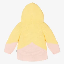Girls Yellow Organic Cotton Cardigan