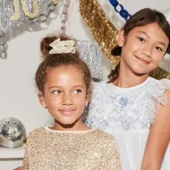 Gold Bow Hairclip (11cm)