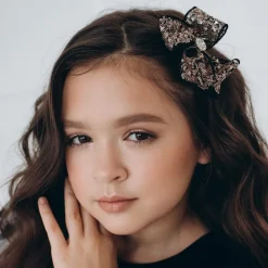 Gold Bow Hairclip (11cm)