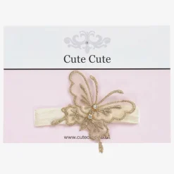 Gold Butterfly Headband