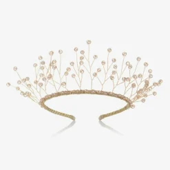 Gold Micheangela Crystal Tiara