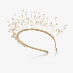 Gold Micheangela Crystal Tiara