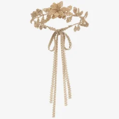 Gold Pearl Garland Headband