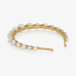 Gold Vida Pearl Hairband