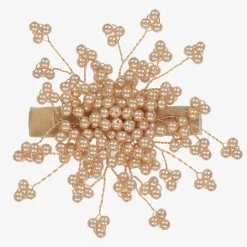 Golden Pearl Hair Clip (9cm)
