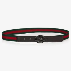 Green & Red GG Web Belt