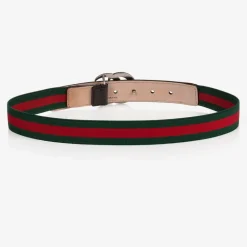 Green & Red GG Web Belt