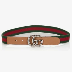 Green & Red Web Double G Belt