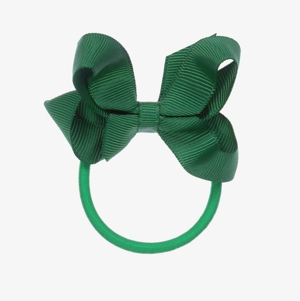 Green Bow Hair Elastic (7cm)