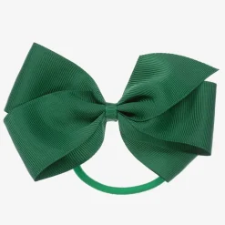 Green Bow Hair Elastic (12cm)