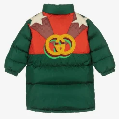 Green Down Padded Baby Coat