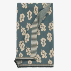 Green Leaf Cotton & Cashmere Blanket (83cm)