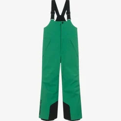 Green Padded Ski Salopettes