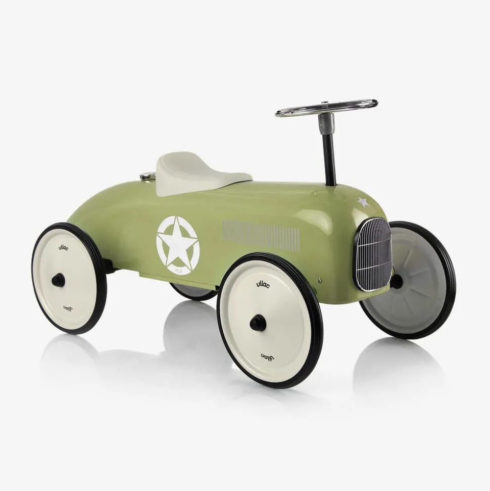 Green Ride-On Vintage Car (76cm)