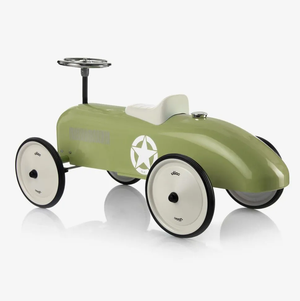 Green Ride-On Vintage Car (76cm)