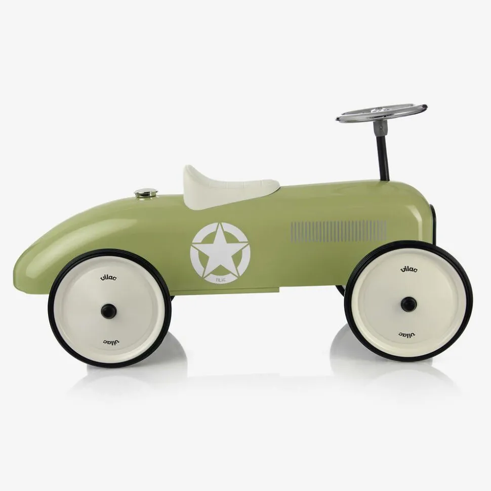 Green Ride-On Vintage Car (76cm)