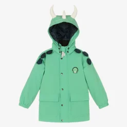 Green Spike The Dinosaur Waterproof Coat