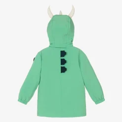 Green Spike The Dinosaur Waterproof Coat