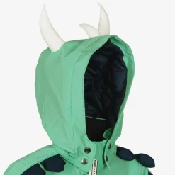 Green Spike The Dinosaur Waterproof Coat