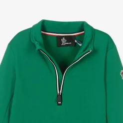 Green Technical Half-Zip Top