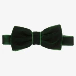 Green Velvet Bow Tie (10cm)