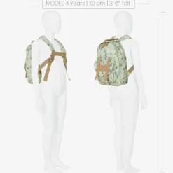 Green Woodland Print Backpack (29cm)