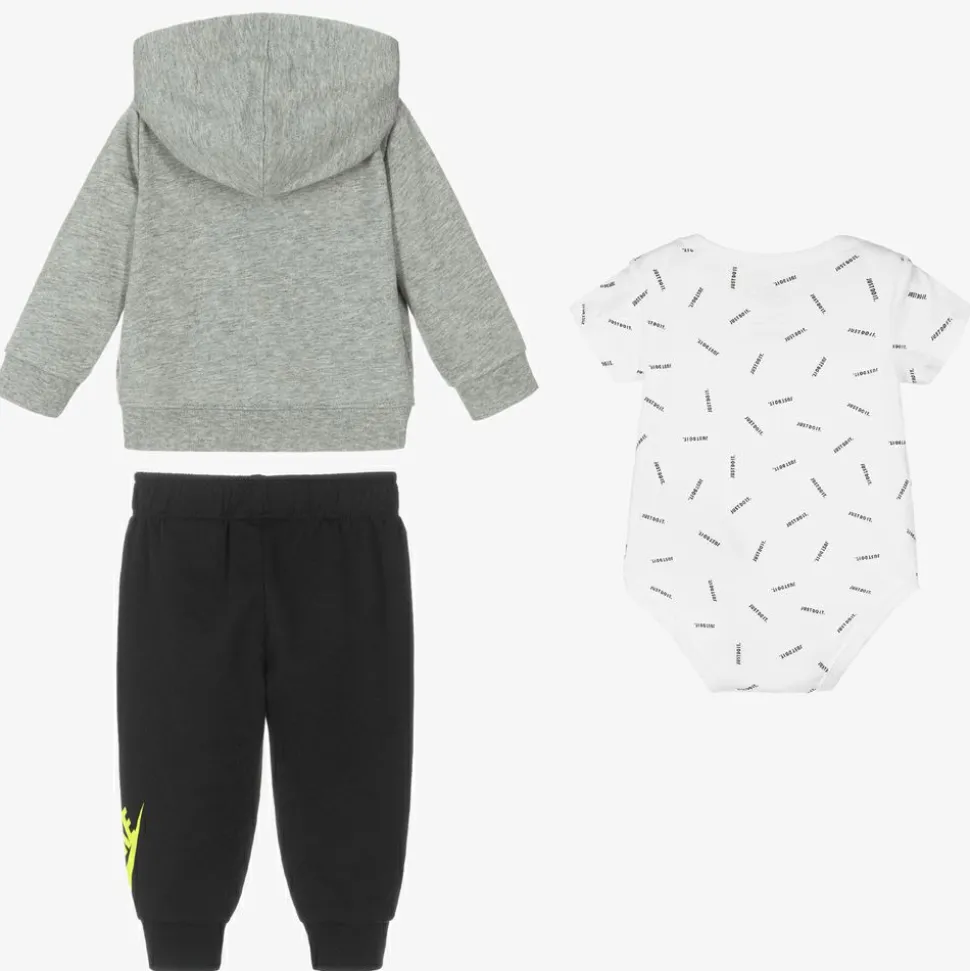 Grey & Black Tracksuit Set