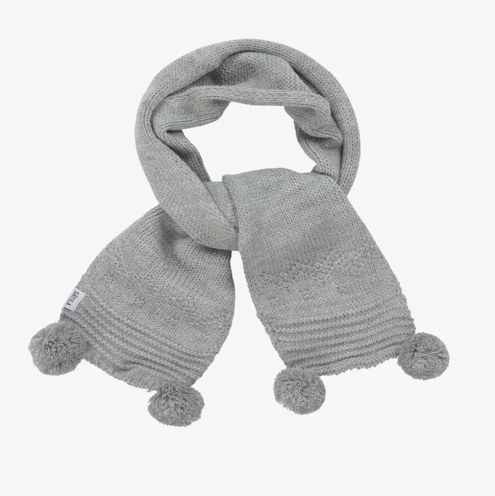 Grey Belle Knitted Scarf (88cm)