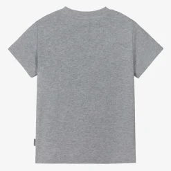 Grey Cotton Teddy Bear T-Shirt