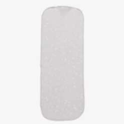 Grey Crescent Moonlight Pima Cotton Burp Cloth (48cm)