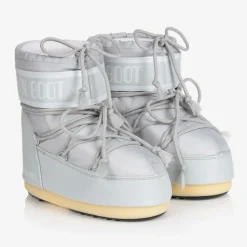 Grey Icon Short Snow Boots