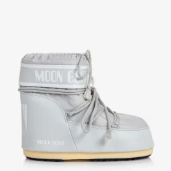 Grey Icon Short Snow Boots