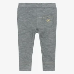 Grey Merino Wool Baby Joggers