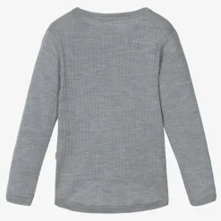 Grey Merino Wool Knitted Top