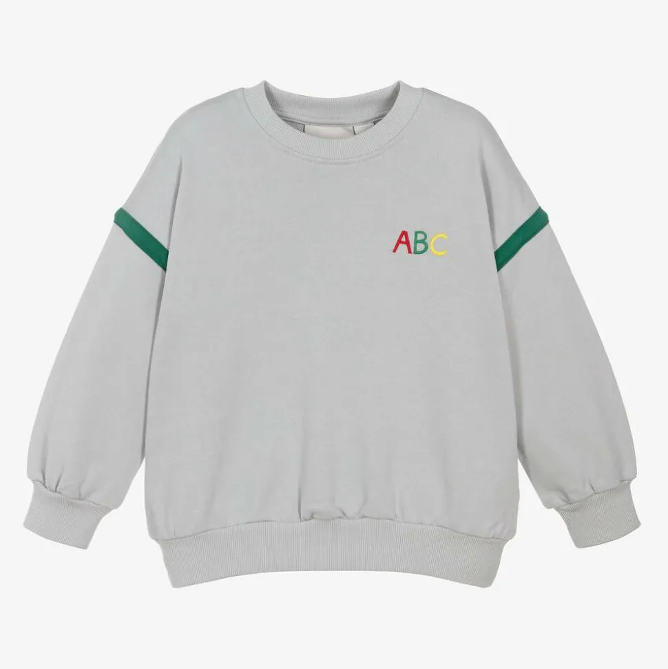 Grey Organic Cotton ABC Sweatshirt