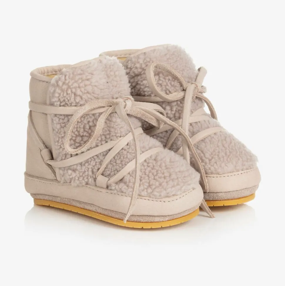 Grey Sherpa Fleece Pre-Walkers