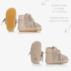 Grey Sherpa Fleece Pre-Walkers