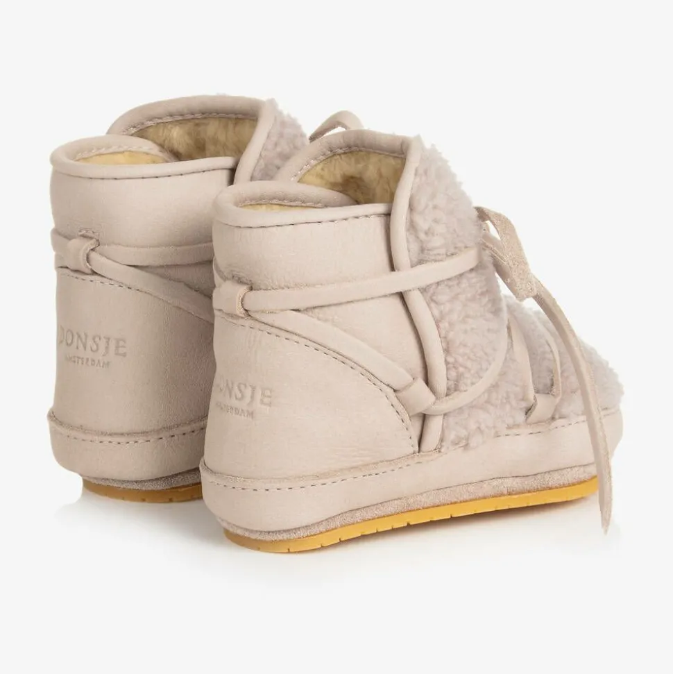 Grey Sherpa Fleece Pre-Walkers