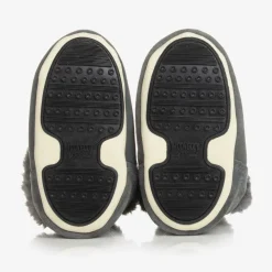 Grey Suede Baby Moon Boots