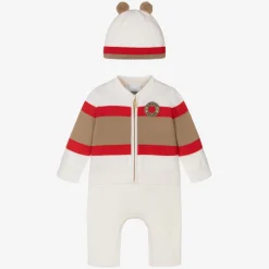 Icon Stripe Knitted Wool Baby Trouser Set