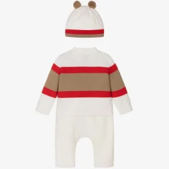 Icon Stripe Knitted Wool Baby Trouser Set