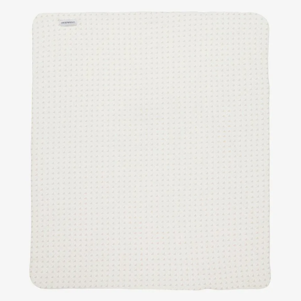 Ivory & Beige Cotton Padded Blanket (73cm)