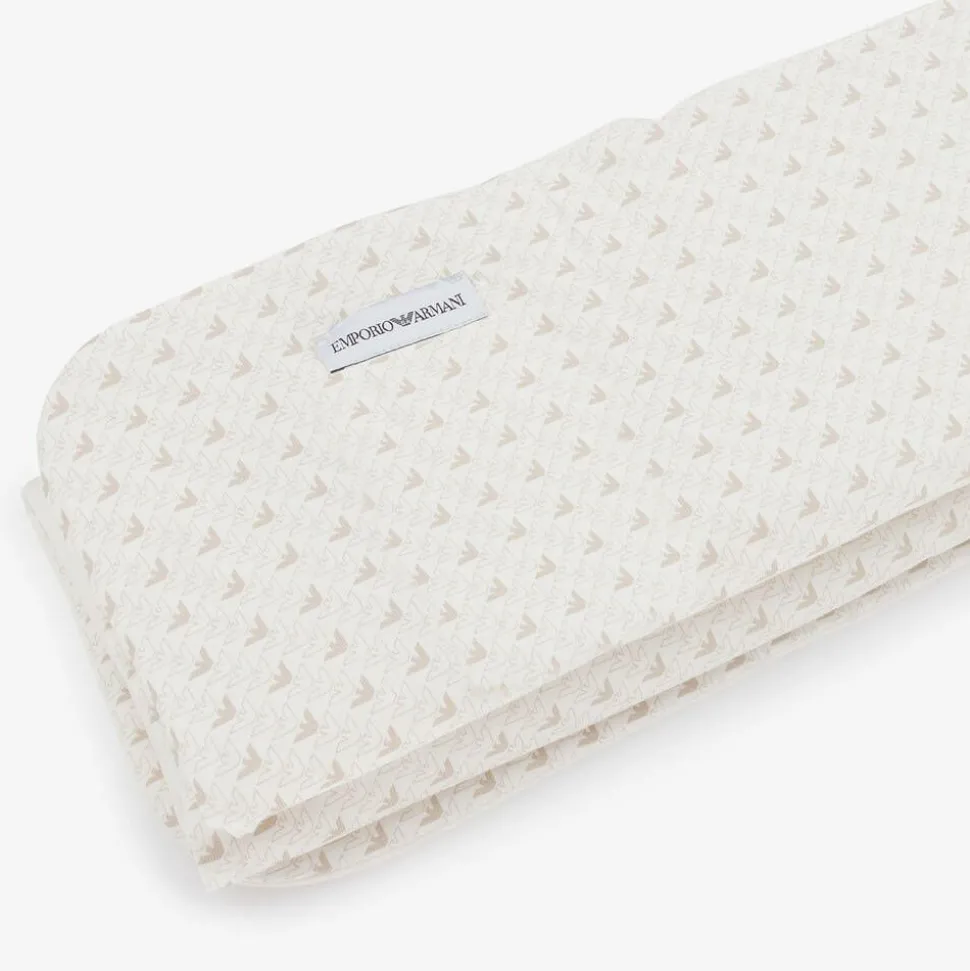 Ivory & Beige Cotton Padded Blanket (73cm)